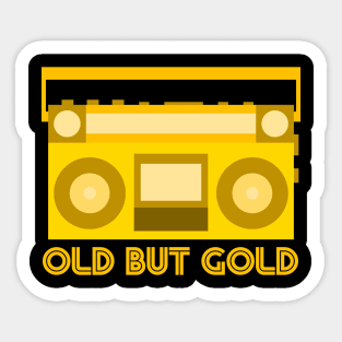 Old But Gold Boombox Sticker